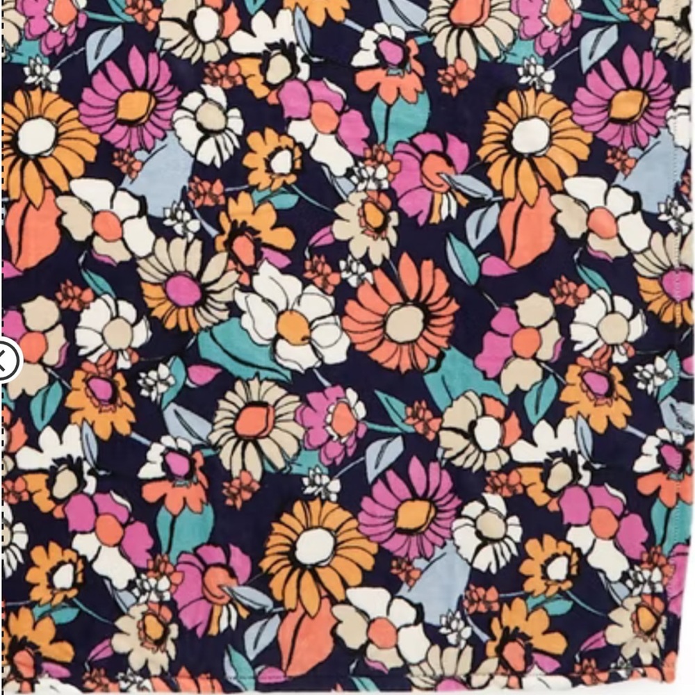 Vera Bradley Floral Blanket -Santa Fe Sun